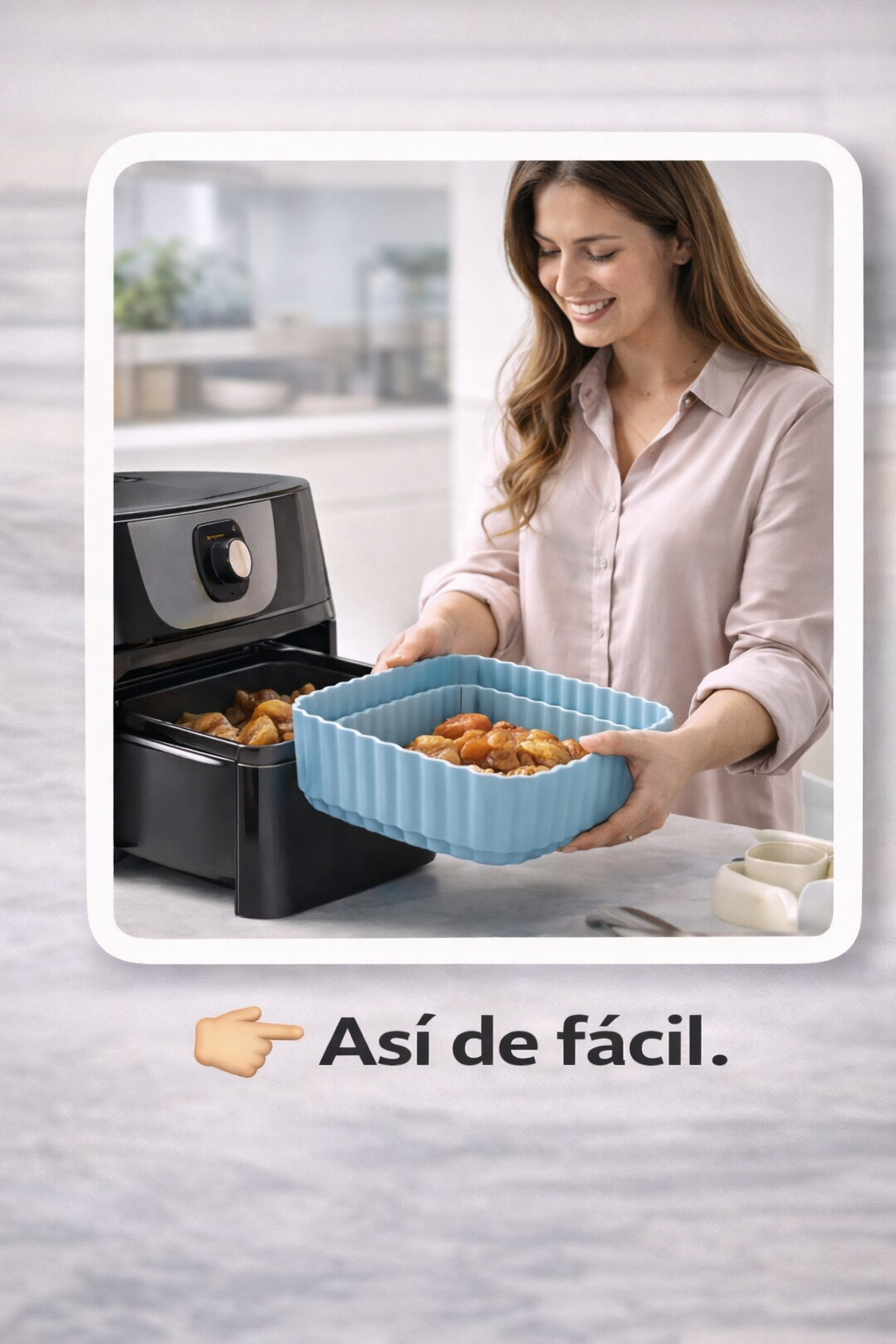 🍳 Tu Air Fryer limpia. Tu comida perfecta.