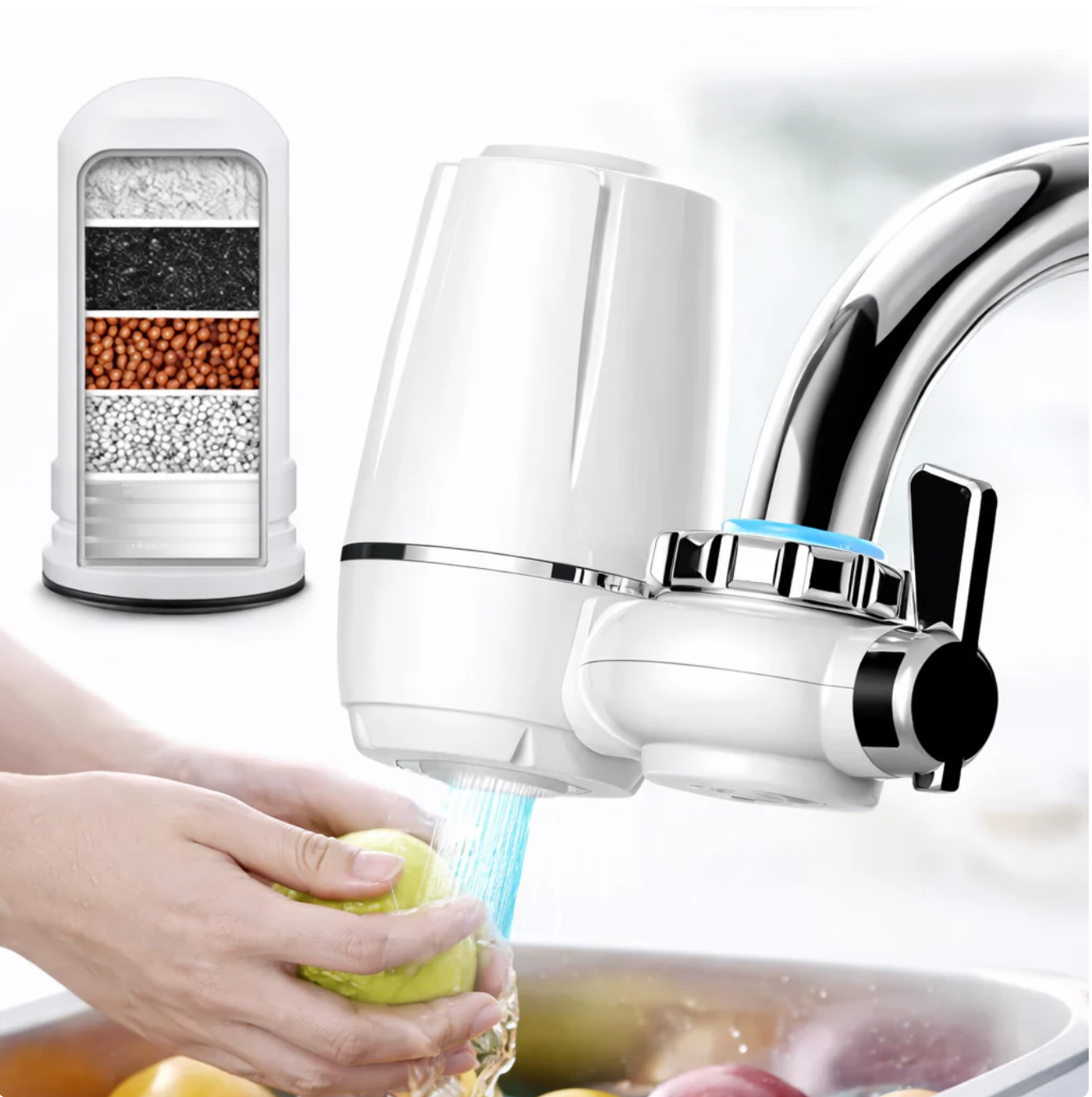 Filtro de agua para grifo Waterjet® reutilizable