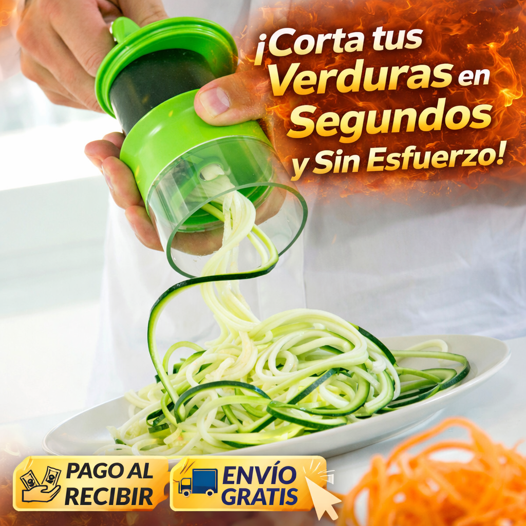 Transforma Verduras en Fideos en Segundos – Fácil, Rápido y Saludable