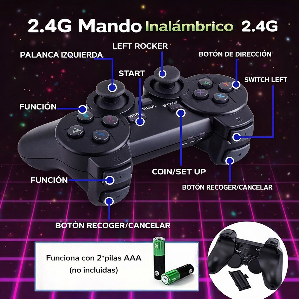 🕹️ CONSOLA JUEGOS INALÁMBRICA M8